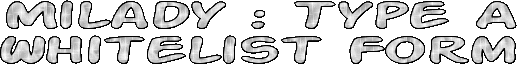 Whitelist Form
